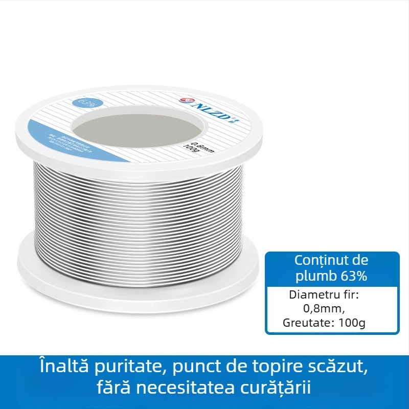 Niu Li sârmă de lipit cu miez de rosină, conținând plumb, înaltă puritate, punct de topire scăzut