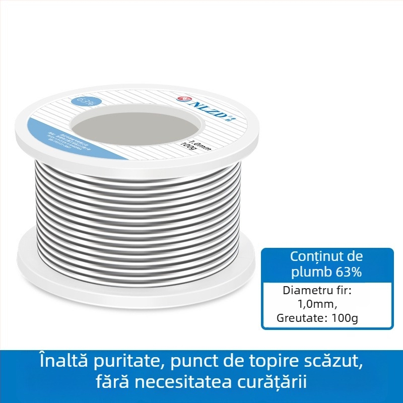 Niu Li sârmă de lipit cu miez de rosină, conținând plumb, înaltă puritate, punct de topire scăzut