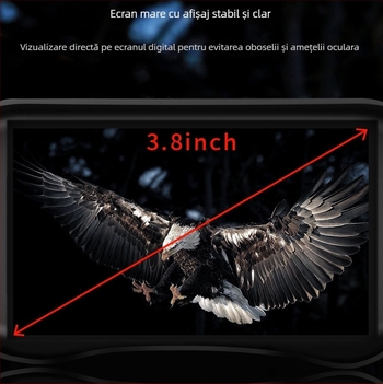 Binoclu cu vedere nocturnă pentru exterior, zi/noapte, 4K HD, mărire mare
