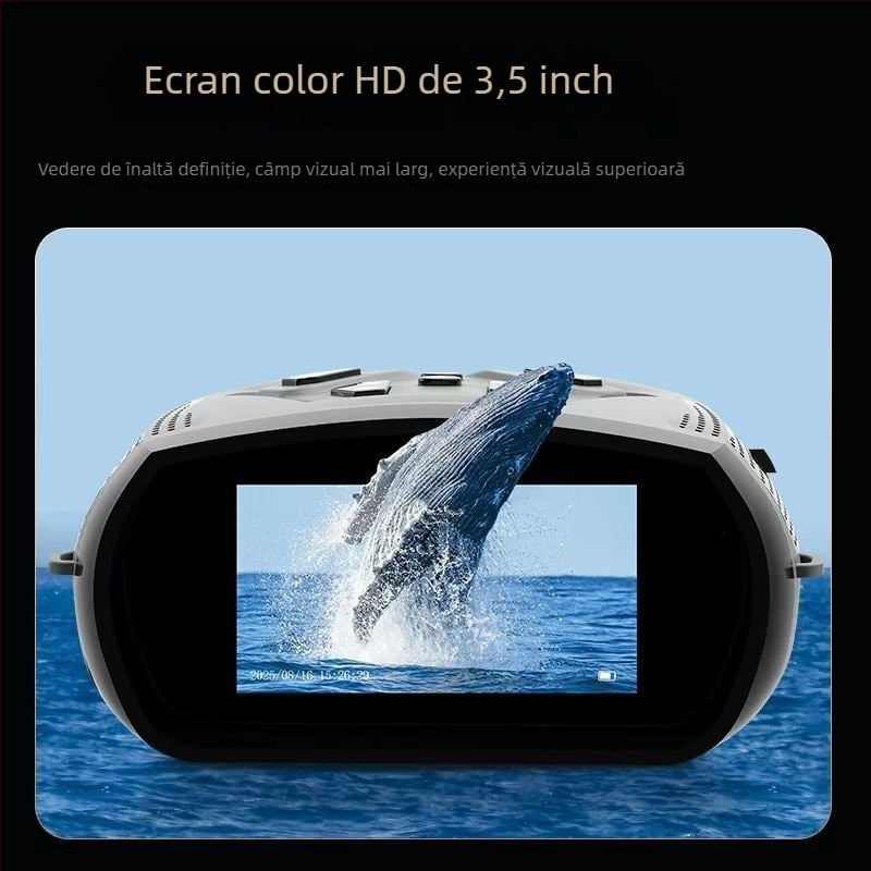 Dispozitiv digital de viziune de noapte 5x cu măsurare a distanței, fotografiere și înregistrare video în exterior, HD infraroșu