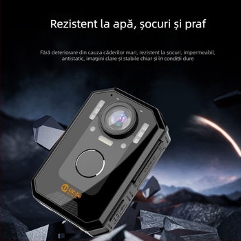 Cameră de corp pentru aplicarea legii — Vedere de noapte HD, 1080p, Zoom optic 10x, senzor CCD, baterie de 8 ore