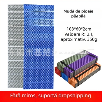 Saltea de camping rezistentă la umezeală, pliabilă, din spumă XPE, model DY-2, pentru 1–2 persoane, antiderapant și rezistent la umiditate