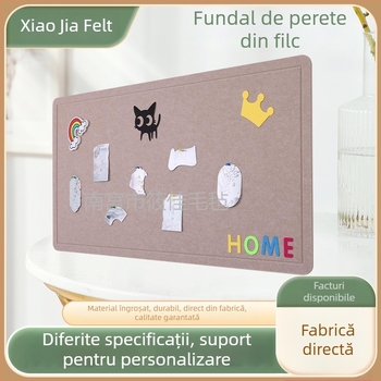 Sticker de perete din fetru – Xiao jia, fibră de poliester, stil modern, gravură