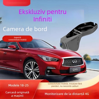 Dashcam cu unghi larg, înregistrare față-spate, 2160p, diafragmă F1.8, unghi de 170°, Wi-Fi