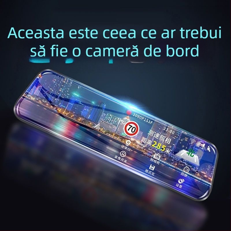 Camera auto de bord 360° cu obiective duale față-spate, 1080P, vedere pe timp de noapte, unghi de vizualizare 170°