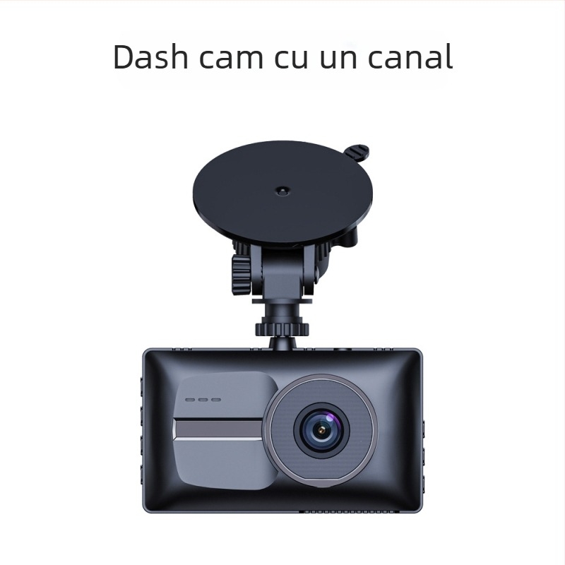 Dash cam auto cu două lentile, 1080p, vedere nocturnă îmbunătățită, unghi de 170°, înregistrare în buclă continuă