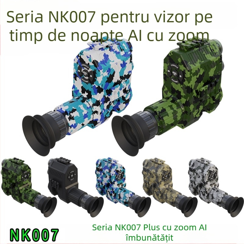 Telescop pentru vedere nocturnă infraroșu, mărire 1–4×, obiectiv 12/16 mm, distanță de vizibilitate 100–400 m, tensiune de funcționare 3.7V, greutate 0.295 kg