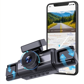 BEPOCAM ZD88 cameră de bord cu patru canale, GPS extern, unghi ultra-larg de 170°, video 2160p, memorie 256GB