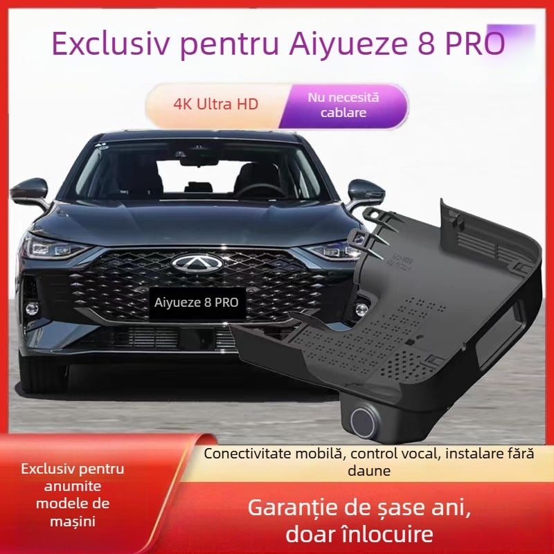 Camera de bord Arrizo 8Pro 2025 – 4K Ultra HD, Înregistrare Duală Față-Spate, Unghi de 170°, Viziune de noapte îmbunătățită, Wi-Fi