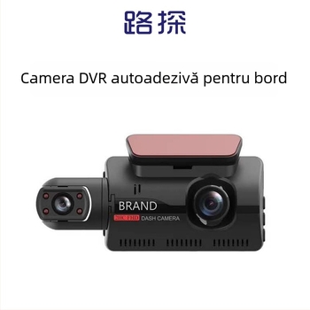 F7 Cameră auto duală față-spate - 1080p viziune de noapte, unghi 170°, ecran LCD 3,0 inch