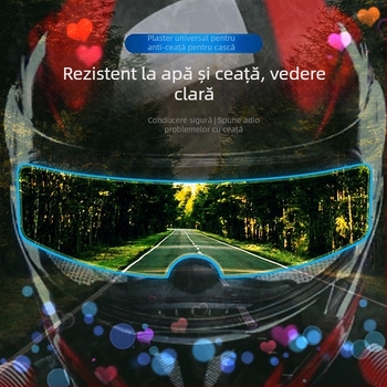Film pentru vizieră de cască anti-fog și impermeabil la ploaie, universal pentru căști full-face și open-face, ABS material, prelucrare personalizabilă, etichetă privată disponibilă