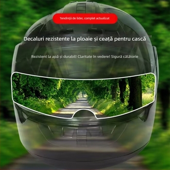 Film pentru vizieră de cască anti-fog și impermeabil la ploaie, universal pentru căști full-face și open-face, ABS material, prelucrare personalizabilă, etichetă privată disponibilă