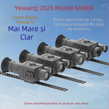 Telescope infraroșu pentru vedere nocturnă NK008 - până la 20x mărire, rază 0-400 m, tensiune 3,7 V, greutate 0,35 kg, HD pentru iluminare redusă