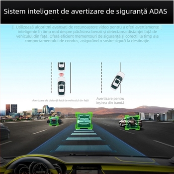 Sistem de înregistrare auto cu două camere față-spate, unghi de 140°, 1080p, înregistrare în buclă, USB/AV, card TF, ecran de 2,0 inch