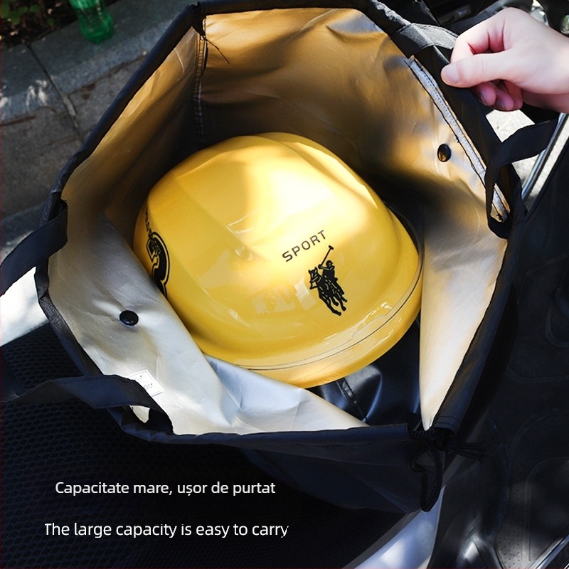 Geantă pentru cască Riding Iron – husă textilă cu șnur, din Oxford impermeabil, pentru căști de motocicletă, sport și schi