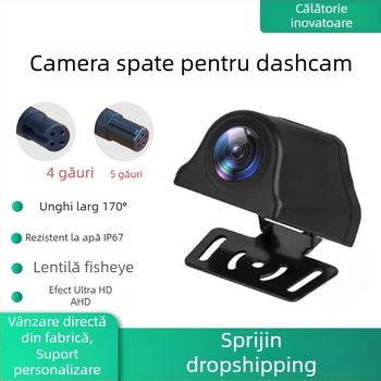 Beacon Road Cameră pentru vizualizare din spate - unghi 170°, 1080p, F1.6, Vedere de noapte, pentru montaj pe parbrizul din spate sau carcasa lampii plăcii