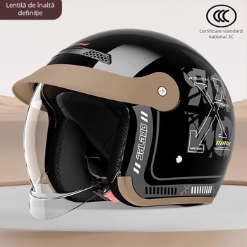 Casca pentru motocicletă electrică, certificat 3C, Push-Type, unisex, pentru toate anotimpurile, căldură de iarnă