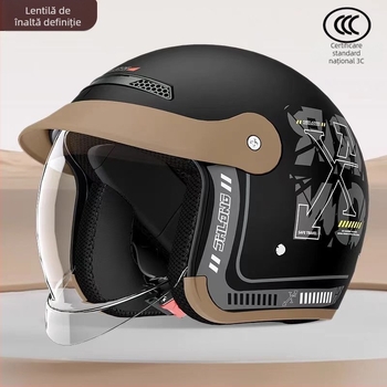 Casca pentru motocicletă electrică, certificat 3C, Push-Type, unisex, pentru toate anotimpurile, căldură de iarnă