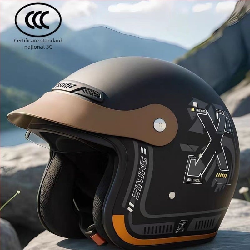 Casca pentru motocicletă electrică, certificat 3C, Push-Type, unisex, pentru toate anotimpurile, căldură de iarnă