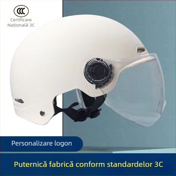 Cască ABS semi pentru adulți, certificat 3C, pentru vehicule electrice