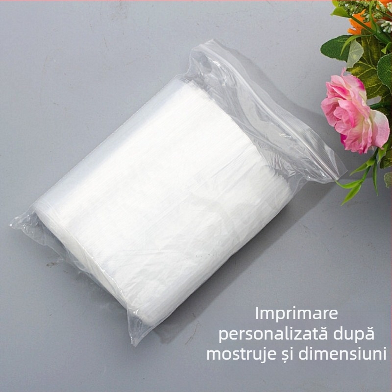 Geantă PE transparentă Hengyun cu sigilare automată pentru ambalarea alimentelor, lungime de sigilare 2 cm