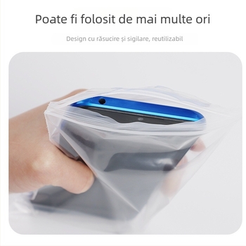 Sac de protecție impermeabil pentru telefonul mobil, compatibil cu ecran tactil, pentru utilizare în exterior, design îngroșat anti-umezeală, pungă PE cu sigilare automată, lungimea sigilării 1–1,5 cm