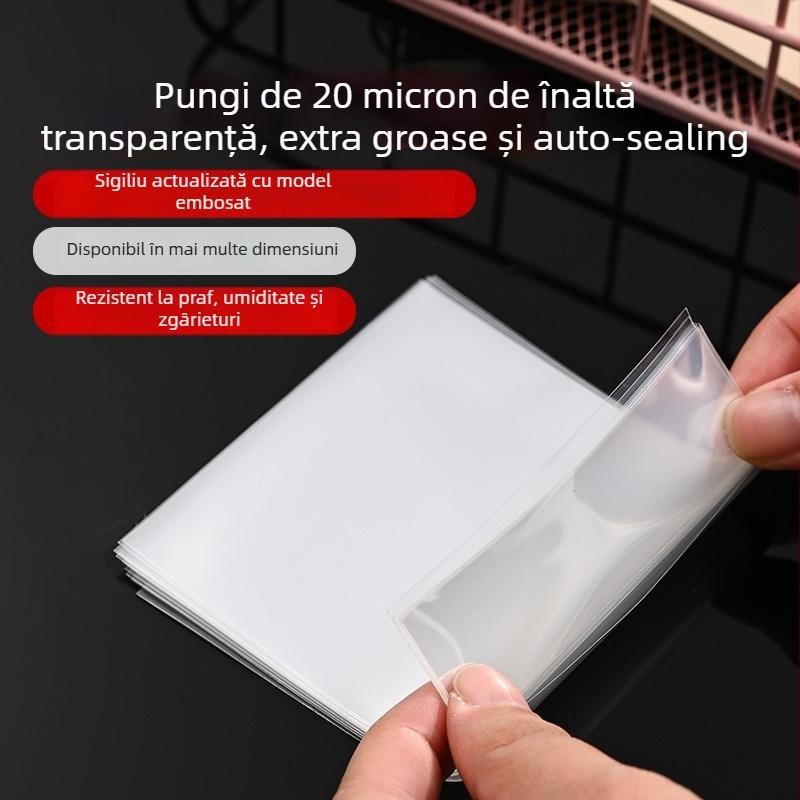 Haoding CPPS pungă ziplock pentru ambalarea bijuteriilor, etanșare anti-praf, 25 mm