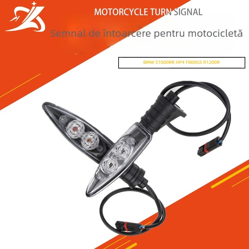 Semnalizatoare LED pentru motocicletă pentru BMW R1200/F800/F650GS/F700GS — față și spate, carcasă ABS, lentilă PC