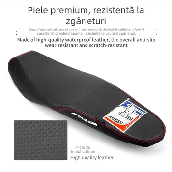 Pernă pentru șa motocicletă, design retro, JBL, piele PU + burete, compatibilă cu Y15ZR și Sniper 150