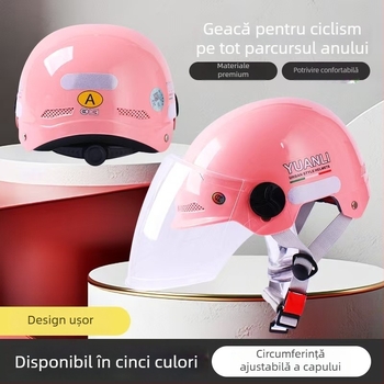 Casca ABS 3/4 pentru adulți, certificare 3C, cască pentru motociclete electrice