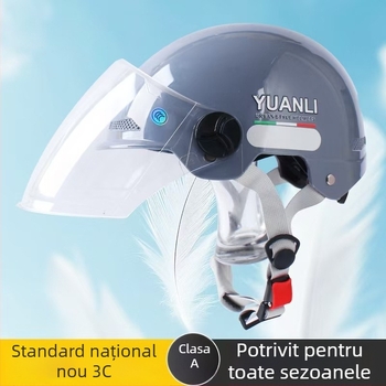 Casca ABS 3/4 pentru adulți, certificare 3C, cască pentru motociclete electrice