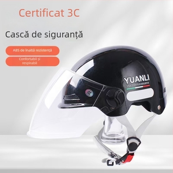 Casca ABS 3/4 pentru adulți, certificare 3C, cască pentru motociclete electrice