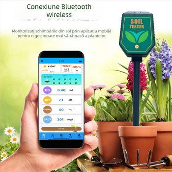 Tester de sol ST-03 — precizie 0.1, 92 g, Grădinărit și plantare
