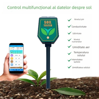 Tester de sol ST-03 — precizie 0.1, 92 g, Grădinărit și plantare