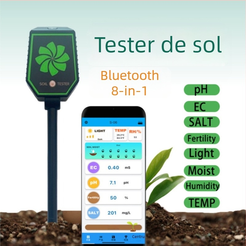 Tester de sol ST-03 — precizie 0.1, 92 g, Grădinărit și plantare