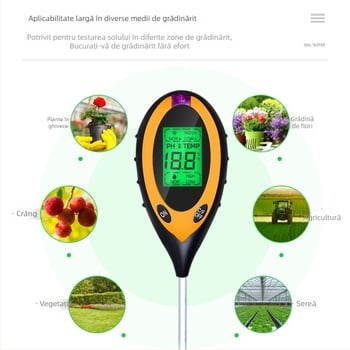 Sph004 Detektor de sol patru în unu: pH, umiditate, lumină și temperatură