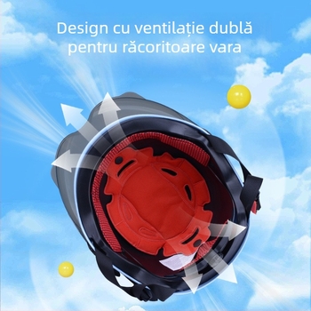 Cască de protecție pentru copii, ABS, cască tip half-helmet, cască de vară, brand Defe/Dengfeng, 3C certificat nr. 2023091105021084