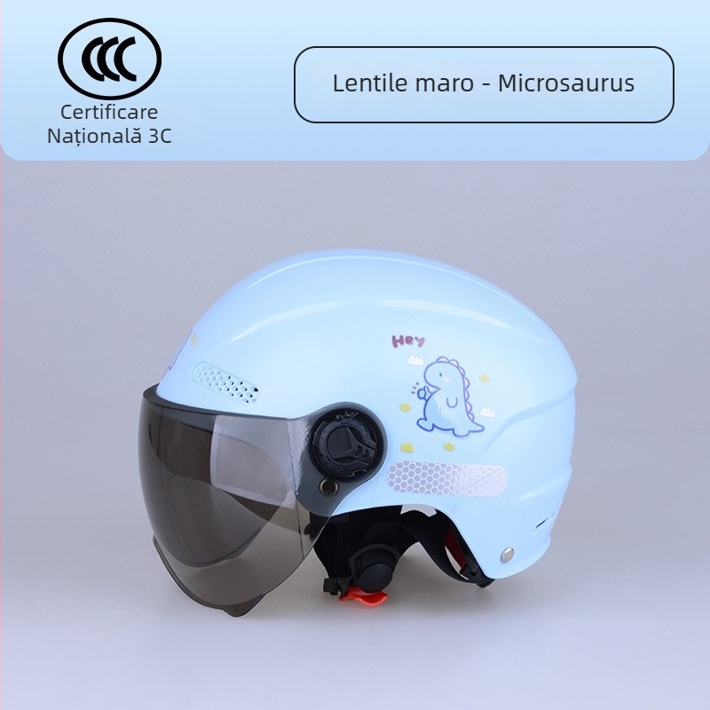 Cască de protecție pentru copii, ABS, cască tip half-helmet, cască de vară, brand Defe/Dengfeng, 3C certificat nr. 2023091105021084