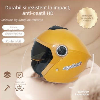 Defe/Dengfeng cască ABS pentru motociclete electrice, stil 3/4, certificat 3C, Nr. 2023091105021155