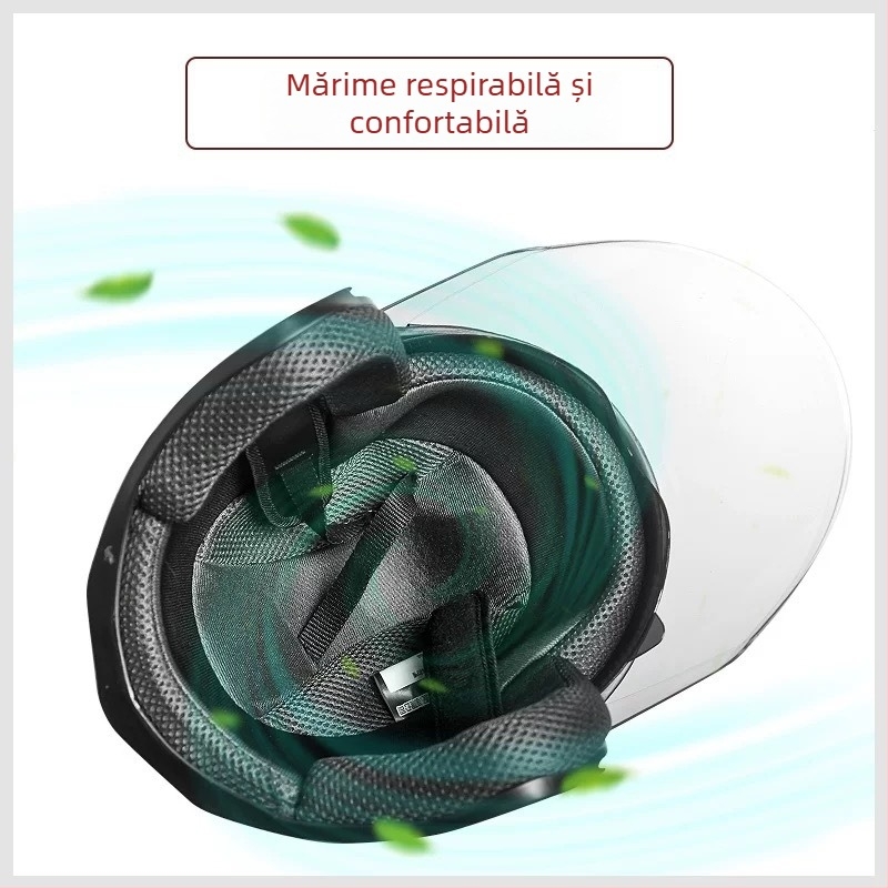 Defe/Dengfeng cască ABS pentru motociclete electrice, stil 3/4, certificat 3C, Nr. 2023091105021155