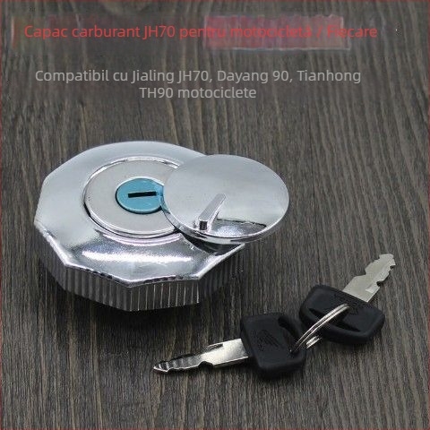 Capac rezervor combustibil pentru motocicletă Jialing 70 — Brand Mogelon, Model Jialing 70, Cod produs 026, etanşează rezervorul pentru a preveni scurgerile şi evaporarea
