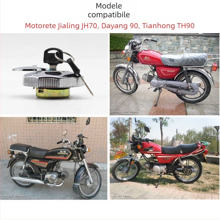 Capac rezervor combustibil pentru motocicletă Jialing 70 — Brand Mogelon, Model Jialing 70, Cod produs 026, etanşează rezervorul pentru a preveni scurgerile şi evaporarea