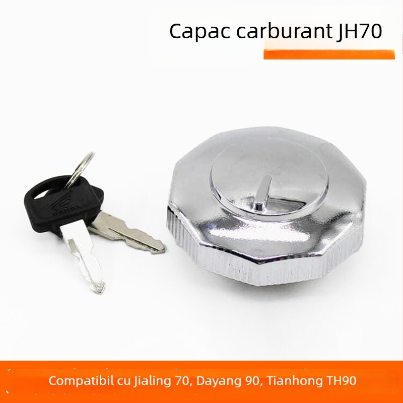 Capac rezervor combustibil pentru motocicletă Jialing 70 — Brand Mogelon, Model Jialing 70, Cod produs 026, etanşează rezervorul pentru a preveni scurgerile şi evaporarea