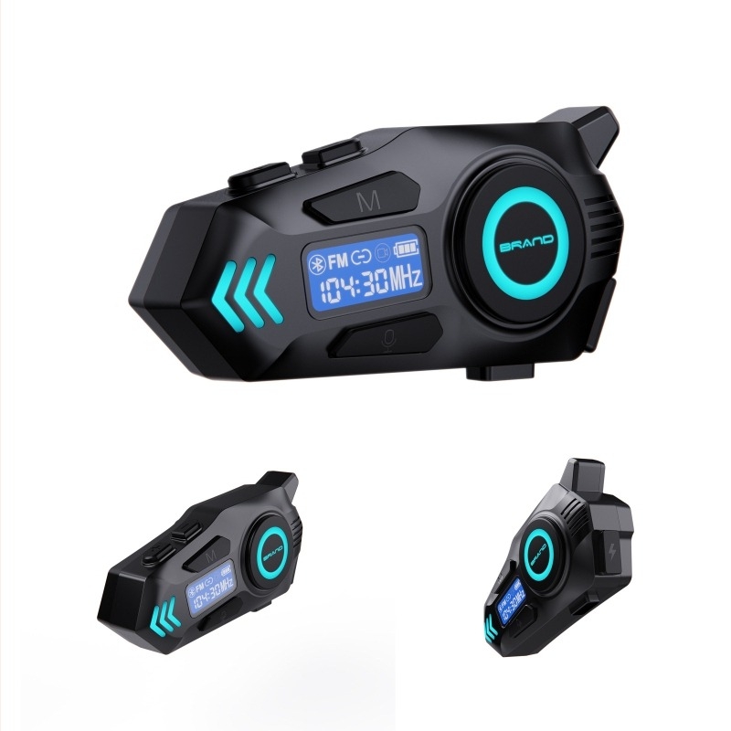 K09 Intercom în timp real pentru cască Bluetooth, headset pentru motocicletă, cu durată lungă a bateriei