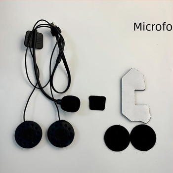 Casca de motocicletă Bluetooth 5.4, rază de 10 m, sunet stereo la urechi, reducere zgomot, redare muzică și apeluri