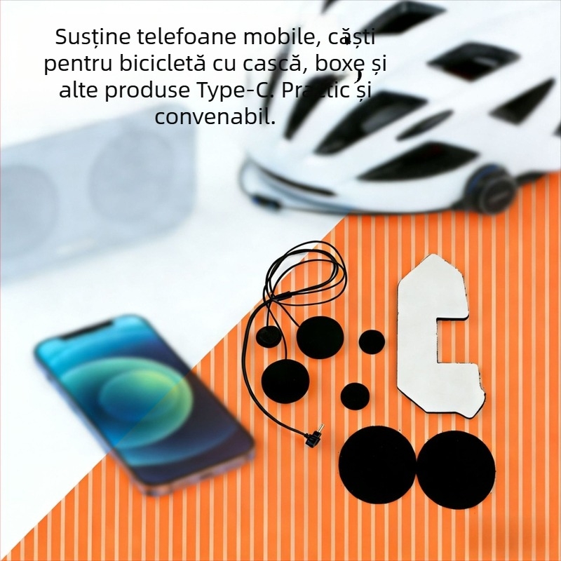 Casca de motocicletă Bluetooth 5.4, rază de 10 m, sunet stereo la urechi, reducere zgomot, redare muzică și apeluri