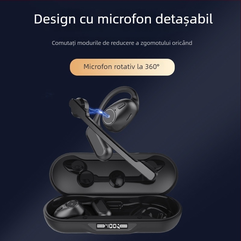 2025 Căști Bluetooth OWS cu clips pentru ureche și microfon detașabil, sunet stereo HD, model A2