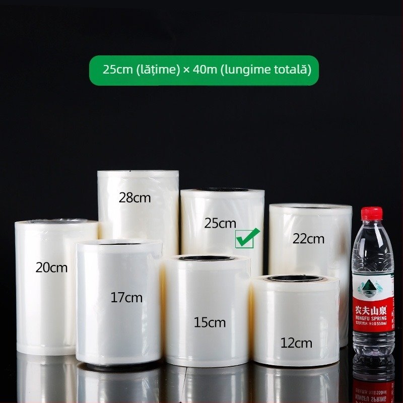 Pungi de ambalare pentru alimente pe role, suprafață netedă, imprimare gravură, sigilare vid, procesare personalizabilă