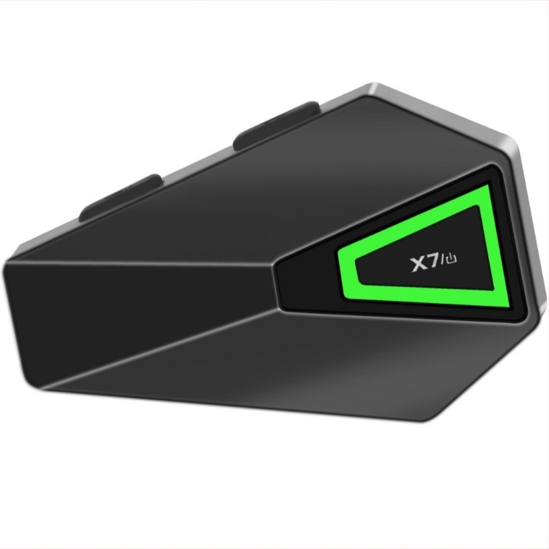  Cască integrală pentru motocicletă cu headset wireless — Bluetooth 5.0, apeluri hands-free, redare muzică, reducere zgomot, stereo, rază 500 m