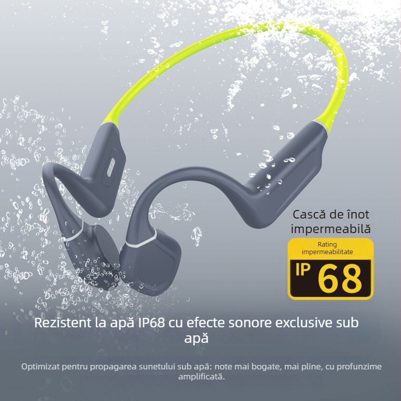 Căști cu conductie osoasă ES-918, design pliabil, Bluetooth 6.0, stocare 32GB, autonomie peste 8 ore